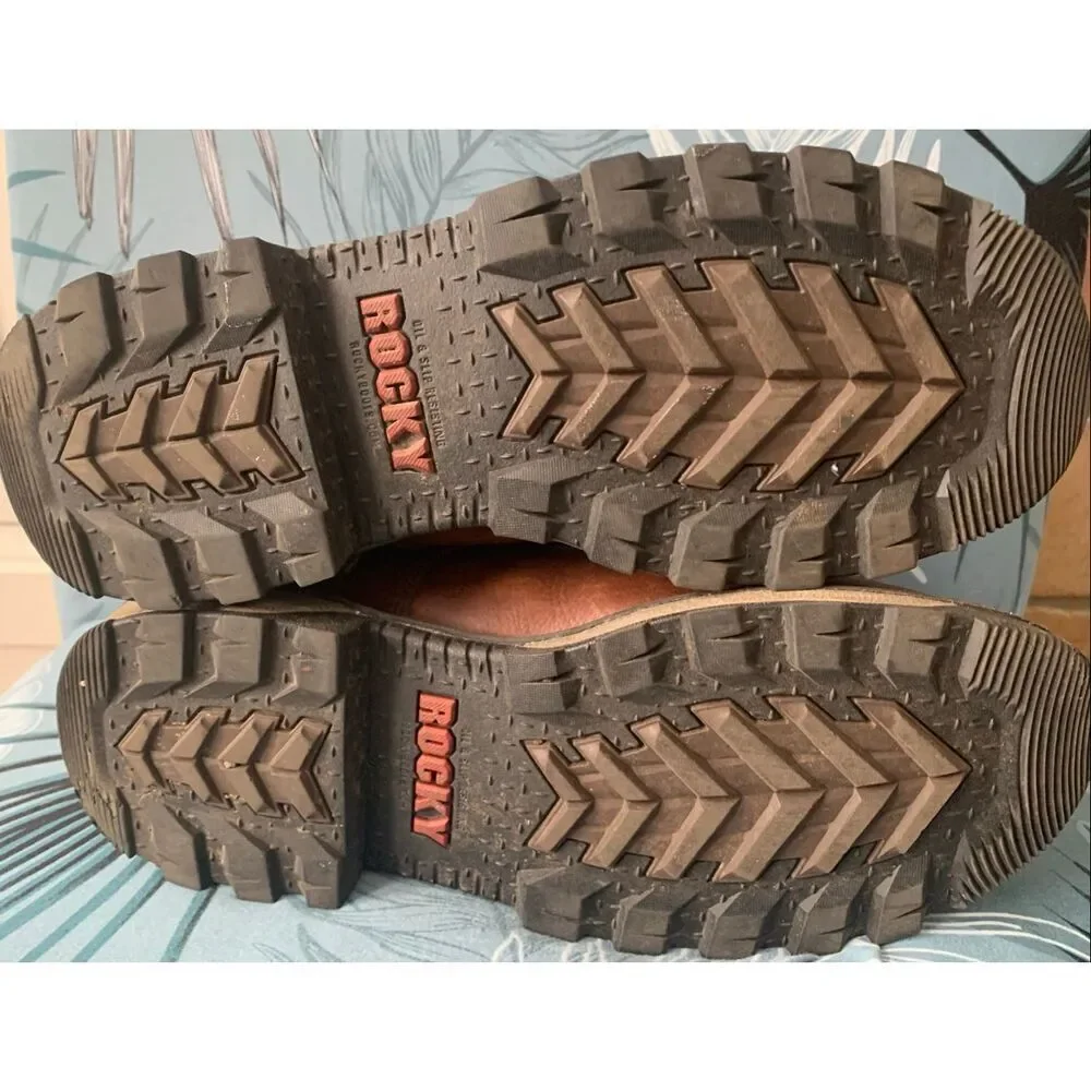 Rocky Rams Horn Composite Toe Waterproof 800G Insulated Work Boot Men 10.5